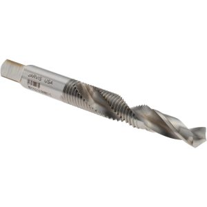 JARVIS CUTTING TOOLS Combination Drill Tap: 1/4-28, H3, 2B, 2 Flutes, High Speed Steel G918817