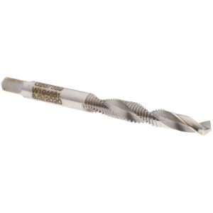 JARVIS CUTTING TOOLS Combination Drill Tap: D4, 6H, 2 Flutes, High Speed Steel G837389-S