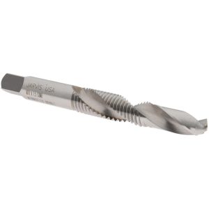 JARVIS CUTTING TOOLS Combination Drill Tap: D6, 6H, 2 Flutes, High Speed Steel G837393-S
