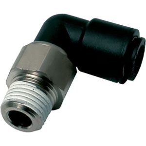 LEGRIS Push-To-Connect Tube to Male & Tube to Male BSPT Tube Fitting: Oscillating Male Elbow, 1/4" Thread 3159 08 13