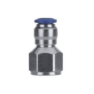 AIGNEP USA Push-to-Connect Tube x FNPT x Tube x Female Fitting: Straight, NPTF, 1/8" OD 88030-02-02