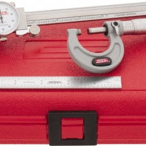 SPI Machinist Caliper, Micrometer & Ruler Kit: 3 pc, 0 to 6" Caliper, 0 to 1" Micrometer 13-096-3