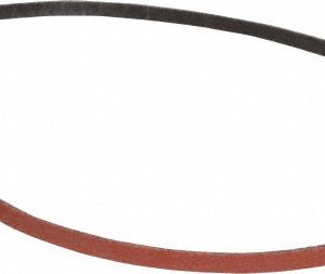 3M Abrasive Belt: 1/4" Wide, 24" Long, 80 Grit, Ceramic 7100096508