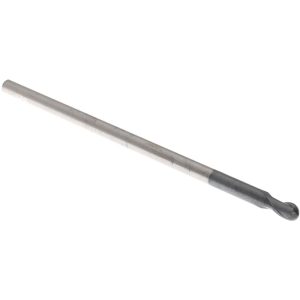 ACCUPRO Ball End Mill: 0.125" Dia, 0.125" LOC, 2 Flute, Solid Carbide 82976242