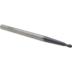ACCUPRO Tapered End Mill: 3 deg Angle per Side, 1/8" Small Dia, 1/8" LOC, 2 Flute, Solid Carbide, Ball End 82976366