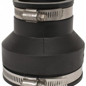 FERNCO 3 x 2" PVC Flexible Pipe Coupling with Clamp 1056-32