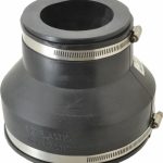 FERNCO 6 x 3" PVC Flexible Pipe Coupling with Clamp 1056-63