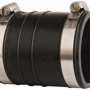 FERNCO 2" PVC Flexible Pipe Coupling with Clamp 1060-22
