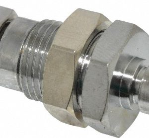 CPC COLDER PRODUCTS PTF Brass, Quick Disconnect, Valved Panel Mount Coupling Insert MCD4004NA