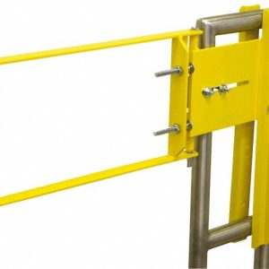 FABENCO Powder Coated Carbon Steel Self Closing Rail Safety Gate A71-18PC