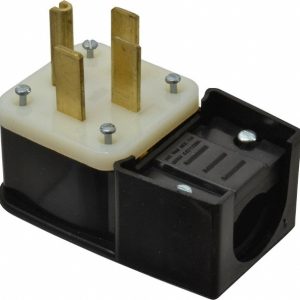 LEVITON Straight Blade Plug: Industrial, 14-50P, Black 9452-P