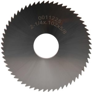 VALUE COLLECTION Slitting & Slotting Saw: 2-1/4" Dia, 0.1020" Thick, 5/8" Arbor Hole, 60 Teeth, Solid Carbide X6B10260