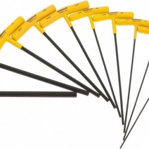 BONDHUS 10 Piece T-Handle Cushion Grip Hex Key Set 15338