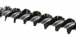 SCHAEFER BRUSH Double Stem/Single Spiral Flue Brush: 3/4" Dia, 7-1/2" OAL 43206