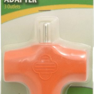 SOUTHWIRE 3 Outlets, 125 VAC, 15 Amp, Orange, Triple Tap Plug In Adapter 99069703