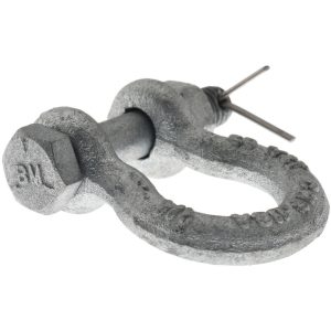 CHICAGO HARDWARE & FIXTURE Anchor Shackle: Bolt Pin, 1000 Working Load Limit 20610-5