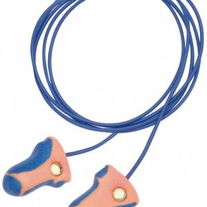 HOWARD LEIGHT Earplugs: Non-PVC Foam & Brass, T-Shape, Roll Down, Corded LT-30