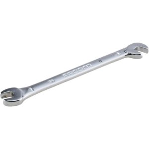FACOM Extra Thin Open End Wrench: Double End Head, 4 mm, Double Ended 34.4