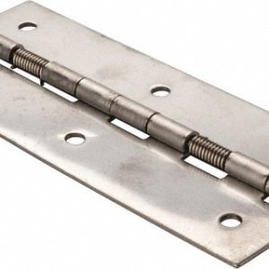 GUDEN Closing Spring Hinge: 2" Wide, 0.05" Thick, 6 Mounting Holes STS1123