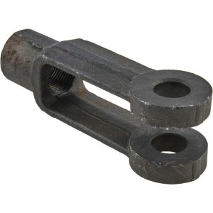 GIBRALTAR 3/4-16 Thread, 1-1/2" Yoke Width, Carbon Steel, Tapped Yoke P69138-BGB