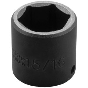PROTO Impact Socket: 3/8" Drive, 15/16" Socket, Hex Drive J7230H
