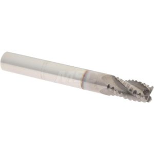 ACCUPRO Roughing End Mill: 1/4" Dia, 4 Flutes, Single End, Solid Carbide 2500068