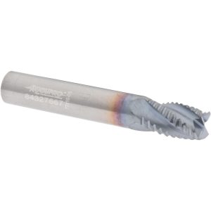 ACCUPRO Roughing End Mill: 5/16" Dia, 4 Flutes, Single End, Solid Carbide 2500202