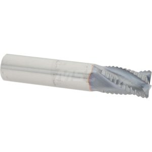ACCUPRO Roughing End Mill: 3/8" Dia, 4 Flutes, Single End, Solid Carbide 2500156