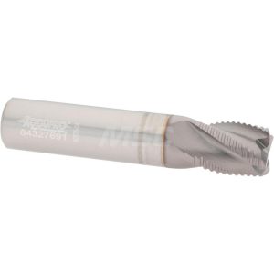 ACCUPRO Roughing End Mill: 1/2" Dia, 4 Flutes, Single End, Solid Carbide 2500074