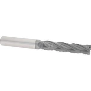ACCUPRO Roughing End Mill: 7/16" Dia, 4 Flutes, Single End, Solid Carbide 2500124