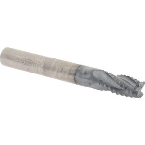 ACCUPRO Roughing End Mill: 1/4" Dia, 4 Flutes, Single End, Solid Carbide 2500034