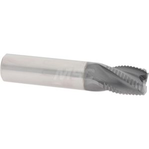 ACCUPRO Roughing End Mill: 1/2" Dia, 4 Flutes, Single End, Solid Carbide 2500058