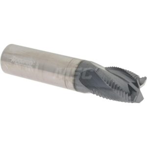 ACCUPRO Roughing End Mill: 5/8" Dia, 4 Flutes, Single End, Solid Carbide 2500105