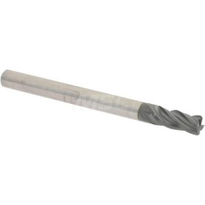 ACCUPRO Corner Chamfer End Mill: 1/8" Dia, 1/4" LOC, 4 Flute, 0.0100" Chamfer Width, Solid Carbide 95168408