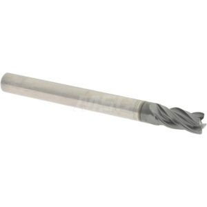 ACCUPRO Corner Chamfer End Mill: 3/16" Dia, 3/8" LOC, 4 Flute, 0.0100" Chamfer Width, Solid Carbide 95168337