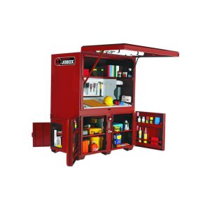 JOBOX Jobsite Field Office: 62-1/2" Wide, Steel, Brown 1-674990