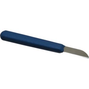 HERITAGE CUTLERY 1-1/2" Long Blade, 1065 Carbon Steel, Fine Edge, Splicer's Knife 100KN