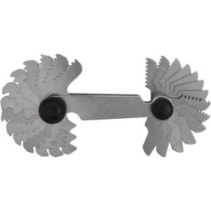 VALUE COLLECTION 28 Leaf, 0.5 to 6mm Pitch Range, 4 to 56 TPI Range, Screw Pitch Gage 615-6331