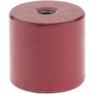 GROZ 1-1/16" Diam, 1/4-20 Thread, 18 Lb Average Pull Force, Nickel Chrome Plated Alnico Pot Magnets PMG/1-1-16