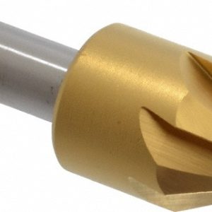 MELIN TOOL Countersink: 1" Head Dia, 60.00 deg Included Angle, 6 Flute, Cobalt Steel, Right Hand Cut 18236