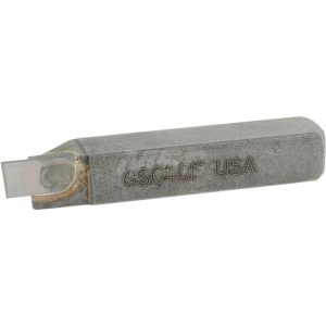 ACCUPRO Single Point Tool Bit: 3/8'' Shank Width, 3/8'' Shank Height, Micrograin Solid Carbide Tipped, Neutral, GS, Cut-Off & Grooving ACC-GS040F