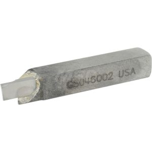 ACCUPRO Single Point Tool Bit: 3/8'' Shank Width, 3/8'' Shank Height, Micrograin Solid Carbide Tipped, Neutral, GS, Cut-Off & Grooving ACC-GS046002