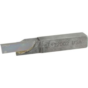 ACCUPRO Single Point Tool Bit: 3/8'' Shank Width, 3/8'' Shank Height, Micrograin Solid Carbide Tipped, Neutral, GS, Cut-Off & Grooving ACC-GS122002