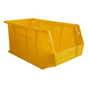 DURHAM Plastic Hang & Stack Bin: Yellow PB30240-21