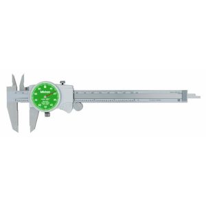 MITUTOYO Dial Caliper: 6", 0.001000" Graduation, 0.1" per Revolution, 0.0010" Accuracy, Stainless Steel Jaws 505-742-53J