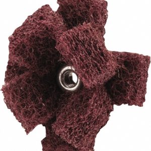 MERIT ABRASIVES 1-1/2 x 1/2" Very Fine 2 Ply Cross Buff 08834189307