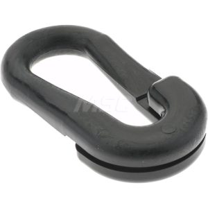 PRO-SAFE Pedestrian Barrier Connecting C-Link: Plastic, Black, Use with Plastic Chain CLINK-BLK-25B