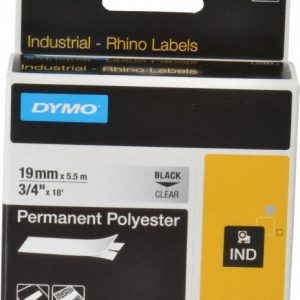 DYMO Permanent Polyester Tape: 18', Clear 622290