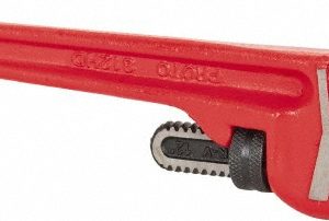 PROTO Straight Pipe Wrench: 12" OAL, Steel J812HD
