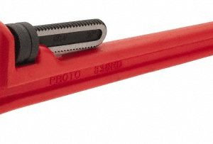 PROTO Straight Pipe Wrench: 36" OAL, Steel J836HD